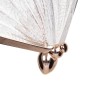 GloboStar® BUTTERFLY 01650 Μοντέρνο Κρεμαστό Φωτιστικό Φιγούρα CREE LED 10W 800lm 360° AC 85-265V IP20 Θερμό Λευκό 2700K Διάφανο Πλαστικό με Ροζ & Χρυσό Μέταλλο - Μ20 x Π17 x Y24cm - 2 Xρόνια Εγγύηση