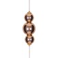 GloboStar® BUTTERFLY 01650 Μοντέρνο Κρεμαστό Φωτιστικό Φιγούρα CREE LED 10W 800lm 360° AC 85-265V IP20 Θερμό Λευκό 2700K Διάφανο Πλαστικό με Ροζ & Χρυσό Μέταλλο - Μ20 x Π17 x Y24cm - 2 Xρόνια Εγγύηση