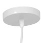 GloboStar® LITTLE MAN 01651 Μοντέρνο Κρεμαστό Φωτιστικό Φιγούρα Μονόφωτο 1 x E27 IP20 Λευκό Μέταλλο - Μ20 x Π20 x Υ40cm