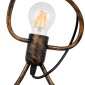 GloboStar® LITTLE MAN 01653 Μοντέρνο Κρεμαστό Φωτιστικό Φιγούρα Μονόφωτο 1 x E27 IP20 Χάλκινο Μέταλλο - Μ20 x Π20 x Υ40cm