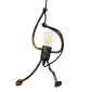 GloboStar® LITTLE MAN 01653 Μοντέρνο Κρεμαστό Φωτιστικό Φιγούρα Μονόφωτο 1 x E27 IP20 Χάλκινο Μέταλλο - Μ20 x Π20 x Υ40cm