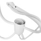 GloboStar® LITTLE MAN 01654 Μοντέρνο Κρεμαστό Φωτιστικό Φιγούρα Τρίφωτο 3 x E27 IP20 Λευκό Μέταλλο - Μ45 x Π45 x Υ40cm