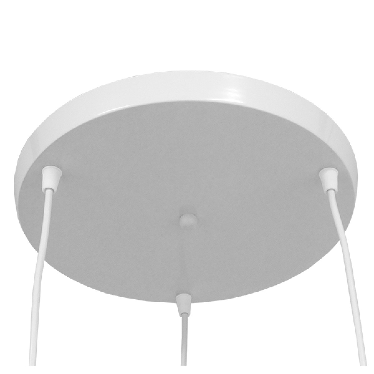 GloboStar® LITTLE MAN 01654 Μοντέρνο Κρεμαστό Φωτιστικό Φιγούρα Τρίφωτο 3 x E27 IP20 Λευκό Μέταλλο - Μ45 x Π45 x Υ40cm