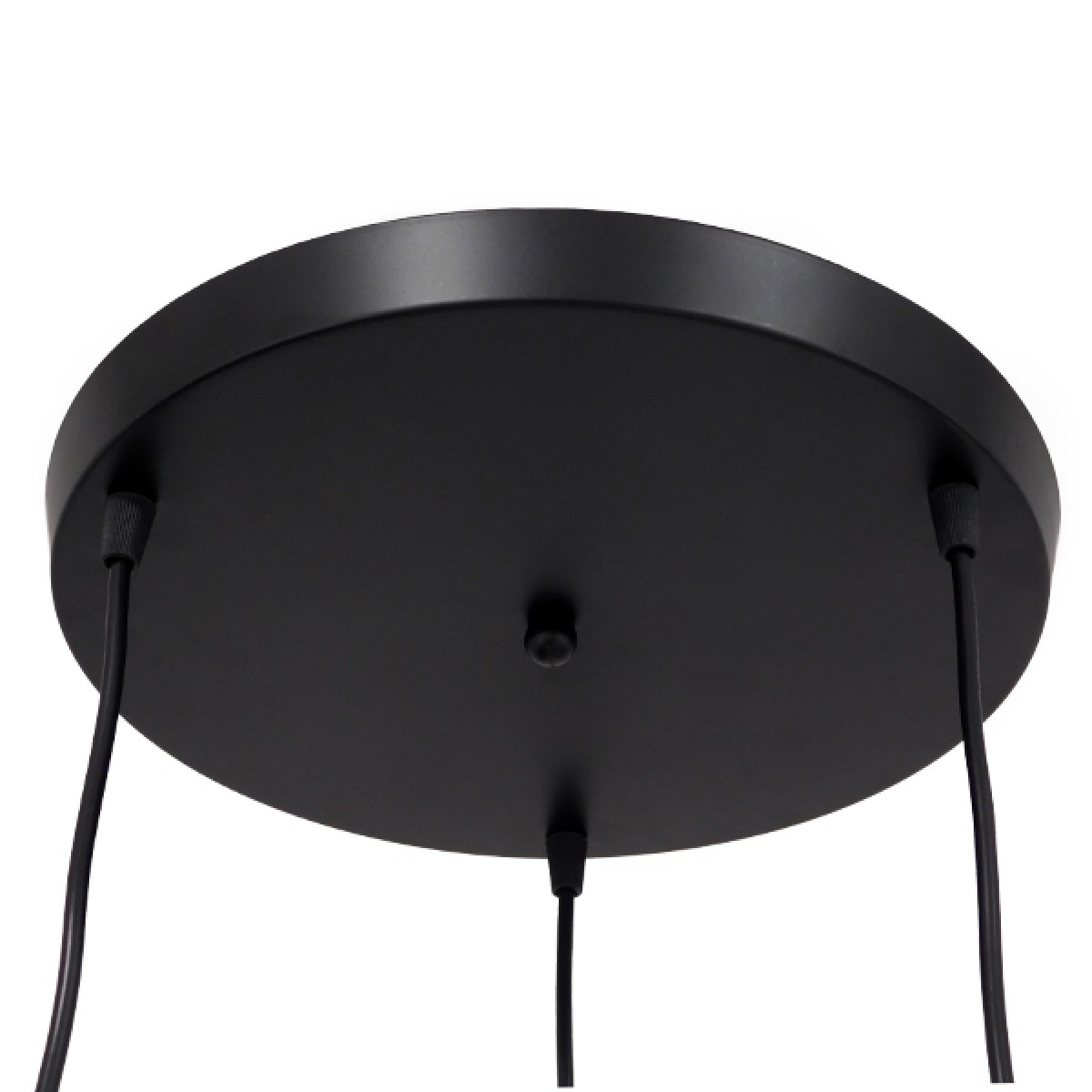 GloboStar® LITTLE MAN 01655 Μοντέρνο Κρεμαστό Φωτιστικό Φιγούρα Τρίφωτο 3 x E27 IP20 Μαύρο Μέταλλο - Μ45 x Π45 x Υ40cm