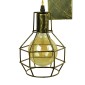 GloboStar® RYDON 01659 Vintage Επιτοίχιο Φωτιστικό Απλίκα Μονόφωτο 1 x E27 IP20 Μπρούτζινο Μέταλλο - Μ15 x Π24 x Y70cm