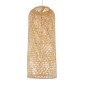 GloboStar® CALERO 01711 Boho Κρεμαστό Φωτιστικό Πλέγμα Μονόφωτο 1 x E27 IP20 Μπεζ Ξύλο - Μ30 x Π30 x Υ70cm