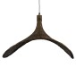 GloboStar® CUBA 01722 Boho Κρεμαστό Φωτιστικό Ανάρτηση Μονόφωτο 1 x E27 IP20 Καφέ Ξύλο - Μ63 x Π63 x Υ32cm