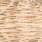 GloboStar® MINORCA 01729 Boho Κρεμαστό Φωτιστικό Ανάρτηση Μονόφωτο 1 x E27 IP20 Μπεζ Ξύλο - Μ30 x Π30 x Υ18cm