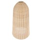 GloboStar® FAROL 01746 Boho Κρεμαστό Φωτιστικό Καμπάνα Μονόφωτο 1 x E27 IP20 Μπεζ Ξύλο - Μ60 x Π60 x Y100cm