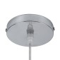 GloboStar® ARCHIPELAGO 01747 Boho Κρεμαστό Φωτιστικό Πλέγμα Μονόφωτο 1 x E27 IP20 Μπεζ Ξύλο - Μ30 x Π30 x Υ63cm