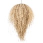 GloboStar® ARCHIPELAGO 01749 Boho Κρεμαστό Φωτιστικό Πλέγμα Μονόφωτο 1 x E27 IP20 Μπεζ Ξύλο - Μ40 x Π40 x Υ63cm