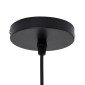 GloboStar® ALOHA 01752 Boho Κρεμαστό Φωτιστικό Καμπάνα Μονόφωτο 1 x E27 IP20 Καφέ Σχοινί - Μ43 x Π43 x Y46cm