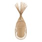 GloboStar® AZORES 01753 Boho Επιδαπέδιο Φωτιστικό Μονόφωτο 1 x E27 IP20 Μπεζ Ξύλο - Μ30 x Π30 x Υ90cm