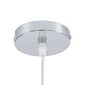 GloboStar® CARIBBEAN 01784 Μοντέρνο Κρεμαστό Φωτιστικό Πλέγμα Μονόφωτο 1 x E27 IP20 Μπεζ Ξύλο - Μ80 x Π80 x Υ35cm