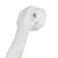 GloboStar® APES 01805 Μοντέρνο Επιτοίχιο Φωτιστικό Απλίκα Μονόφωτο 1 x E27 IP20 Λευκό Πλαστικό - Μ34 x Π31 x Υ61cm
