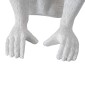 GloboStar® APES 01808 Μοντέρνο Φωτιστικό Πορτατίφ Λαμπατέρ Μονόφωτο 1 x E27 Λευκό Φιγούρα L30 x W27 x H30cm