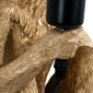 GloboStar® APES 01809 Μοντέρνο Φωτιστικό Πορτατίφ Λαμπατέρ Μονόφωτο 1 x E27 Χρυσό Φιγούρα L30 x W27 x H30cm
