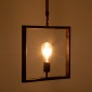 GloboStar® FRAISE 01814 Vintage Κρεμαστό Φωτιστικό Ανάρτηση Μονόφωτο 1 x E27 IP20 Χάλκινο Μέταλλο με Μπεζ Σχοινί - Μ32 x Π4 x Υ32cm