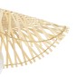 GloboStar® MELEMELE 01839 Boho Κρεμαστό Φωτιστικό Πλέγμα Μονόφωτο 1 x E27 IP20 Μπεζ Ξύλο - Μ35 x Π35 x Υ4cm