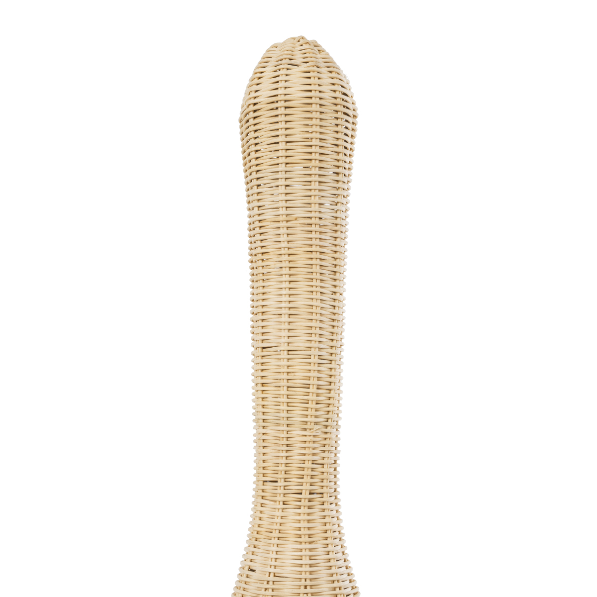 GloboStar® PARADIS 01843 Boho Επιδαπέδιο Φωτιστικό Μονόφωτο 1 x E27 IP20 Μπεζ Ξύλο - Μ30 x Π30 x Υ100cm