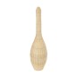 GloboStar® PARADIS 01844 Boho Επιδαπέδιο Φωτιστικό Μονόφωτο 1 x E27 IP20 Μπεζ Ξύλο - Μ35 x Π35 x Υ120cm