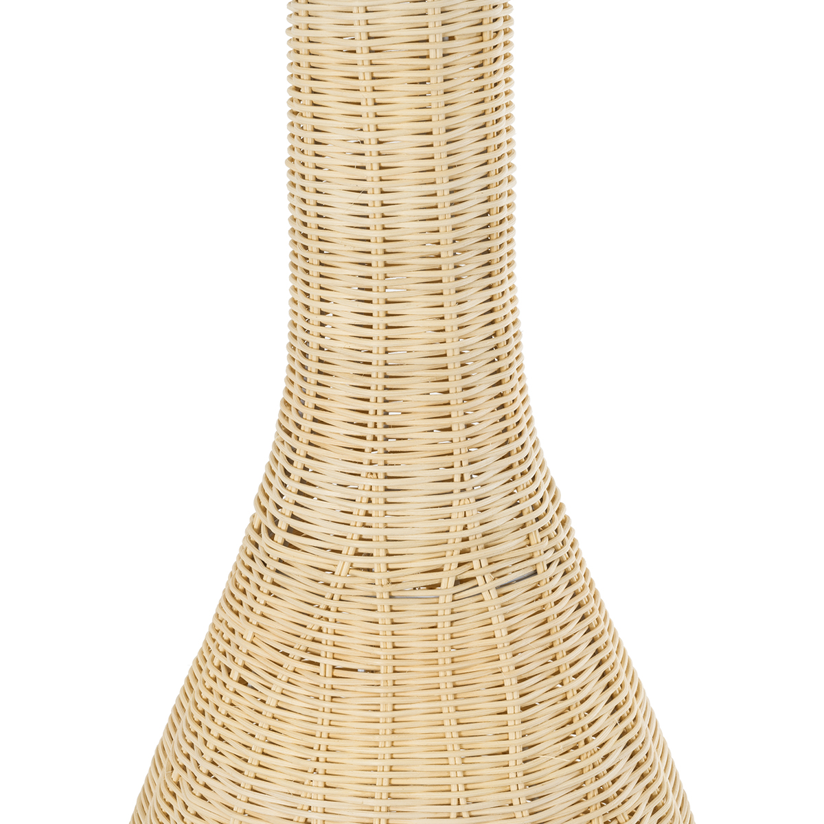 GloboStar® PARADIS 01844 Boho Επιδαπέδιο Φωτιστικό Μονόφωτο 1 x E27 IP20 Μπεζ Ξύλο - Μ35 x Π35 x Υ120cm