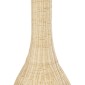 GloboStar® PARADIS 01846 Boho Επιδαπέδιο Φωτιστικό Μονόφωτο 1 x E27 IP20 Μπεζ Ξύλο - Μ50 x Π50 x Υ180cm