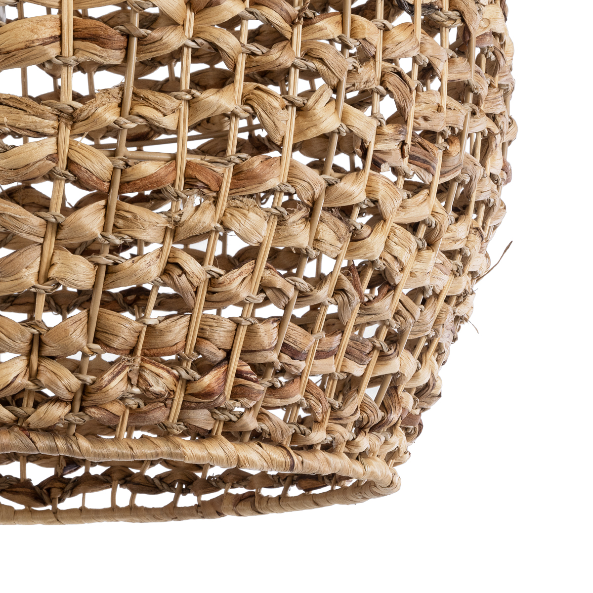 GloboStar® MANGATA 01851 Boho Κρεμαστό Φωτιστικό Καμπάνα Μονόφωτο 1 x E27 IP20 Καφέ Ξύλο - Μ60 x Π60 x Υ50cm