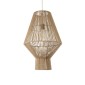 GloboStar® CAYMAN 01853 Boho Κρεμαστό Φωτιστικό Πλέγμα Μονόφωτο 1 x E27 IP20 Μπεζ Σχοινί - Μ40 x Π40 x Υ60cm