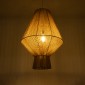 GloboStar® CAYMAN 01854 Boho Κρεμαστό Φωτιστικό Πλέγμα Μονόφωτο 1 x E27 IP20 Μπεζ Σχοινί - Μ60 x Π60 x Υ86cm