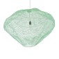 GloboStar® KENTUCKY 01870 Vintage Κρεμαστό Φωτιστικό Πλέγμα Μονόφωτο 1 x E27 IP20 Τιρκουάζ Μέταλλο - Μ90 x Π90 x Υ70cm