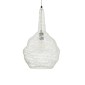 GloboStar® KENTUCKY 01880 Vintage Κρεμαστό Φωτιστικό Πλέγμα Μονόφωτο 1 x E27 IP20 Μπεζ Μέταλλο - Μ30 x Π30 x Υ50cm