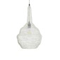 GloboStar® KENTUCKY 01880 Vintage Κρεμαστό Φωτιστικό Πλέγμα Μονόφωτο 1 x E27 IP20 Μπεζ Μέταλλο - Μ30 x Π30 x Υ50cm