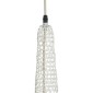 GloboStar® KENTUCKY 01880 Vintage Κρεμαστό Φωτιστικό Πλέγμα Μονόφωτο 1 x E27 IP20 Μπεζ Μέταλλο - Μ30 x Π30 x Υ50cm