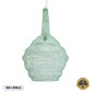GloboStar® KENTUCKY 01885 Vintage Κρεμαστό Φωτιστικό Πλέγμα Μονόφωτο 1 x E27 IP20 Τιρκουάζ Μέταλλο - Μ60 x Π60 x Υ90cm