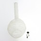GloboStar® KENTUCKY 01886 Vintage Κρεμαστό Φωτιστικό Πλέγμα Μονόφωτο 1 x E27 IP20 Μπεζ Μέταλλο - Μ90 x Π90 x Υ110cm