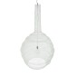 GloboStar® KENTUCKY 01886 Vintage Κρεμαστό Φωτιστικό Πλέγμα Μονόφωτο 1 x E27 IP20 Μπεζ Μέταλλο - Μ90 x Π90 x Υ110cm