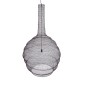 GloboStar® KENTUCKY 01887 Vintage Κρεμαστό Φωτιστικό Πλέγμα Μονόφωτο 1 x E27 IP20 Καφέ Μέταλλο - Μ90 x Π90 x Y110cm