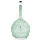 GloboStar® KENTUCKY 01888 Vintage Κρεμαστό Φωτιστικό Πλέγμα Μονόφωτο 1 x E27 IP20 Τιρκουάζ Μέταλλο - Μ90 x Π90 x Y110cm
