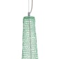 GloboStar® KENTUCKY 01888 Vintage Κρεμαστό Φωτιστικό Πλέγμα Μονόφωτο 1 x E27 IP20 Τιρκουάζ Μέταλλο - Μ90 x Π90 x Y110cm