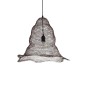 GloboStar® KENTUCKY 01890 Vintage Κρεμαστό Φωτιστικό Πλέγμα Μονόφωτο 1 x E27 IP20 Καφέ Μέταλλο - Μ50 x Π50 x Υ48cm