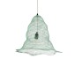 GloboStar® KENTUCKY 01891 Vintage Κρεμαστό Φωτιστικό Πλέγμα Μονόφωτο 1 x E27 IP20 Τιρκουάζ Μέταλλο - Μ50 x Π50 x Υ48cm