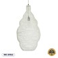 GloboStar® KENTUCKY 01895 Vintage Κρεμαστό Φωτιστικό Πλέγμα Μονόφωτο 1 x E27 IP20 Μπεζ Μέταλλο - Μ40 x Π40 x Υ70cm
