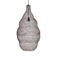 GloboStar® KENTUCKY 01896 Vintage Κρεμαστό Φωτιστικό Πλέγμα Μονόφωτο 1 x E27 IP20 Καφέ Μέταλλο - Μ40 x Π40 x Υ70cm