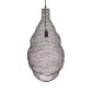GloboStar® KENTUCKY 01896 Vintage Κρεμαστό Φωτιστικό Πλέγμα Μονόφωτο 1 x E27 IP20 Καφέ Μέταλλο - Μ40 x Π40 x Υ70cm