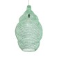 GloboStar® KENTUCKY 01897 Vintage Κρεμαστό Φωτιστικό Πλέγμα Μονόφωτο 1 x E27 IP20 Τιρκουάζ Μέταλλο - Μ40 x Π40 x Υ70cm