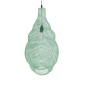 GloboStar® KENTUCKY 01897 Vintage Κρεμαστό Φωτιστικό Πλέγμα Μονόφωτο 1 x E27 IP20 Τιρκουάζ Μέταλλο - Μ40 x Π40 x Υ70cm