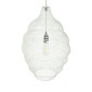 GloboStar® KENTUCKY 01898 Vintage Κρεμαστό Φωτιστικό Πλέγμα Μονόφωτο 1 x E27 IP20 Μπεζ Μέταλλο - Μ40 x Π40 x Y60cm