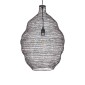 GloboStar® KENTUCKY 01899 Vintage Κρεμαστό Φωτιστικό Πλέγμα Μονόφωτο 1 x E27 IP20 Καφέ Μέταλλο - Μ40 x Π40 x Y60cm