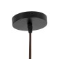 GloboStar® KENTUCKY 01899 Vintage Κρεμαστό Φωτιστικό Πλέγμα Μονόφωτο 1 x E27 IP20 Καφέ Μέταλλο - Μ40 x Π40 x Y60cm
